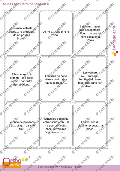 Page 5 de la fiche