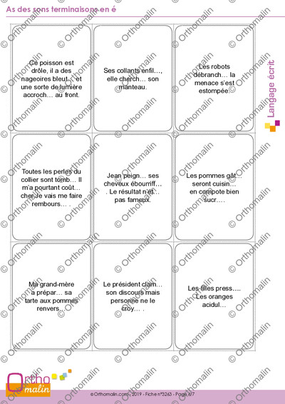 Page 6 de la fiche
