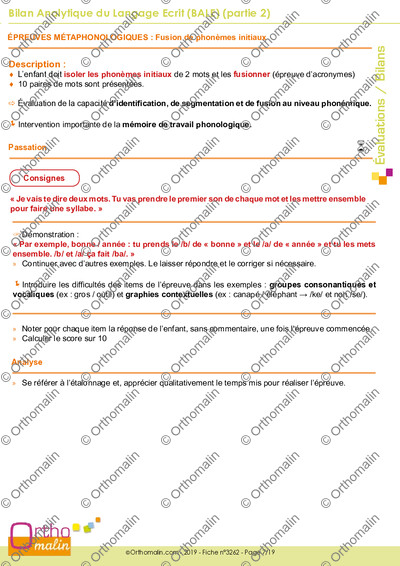 Page 7 de la fiche