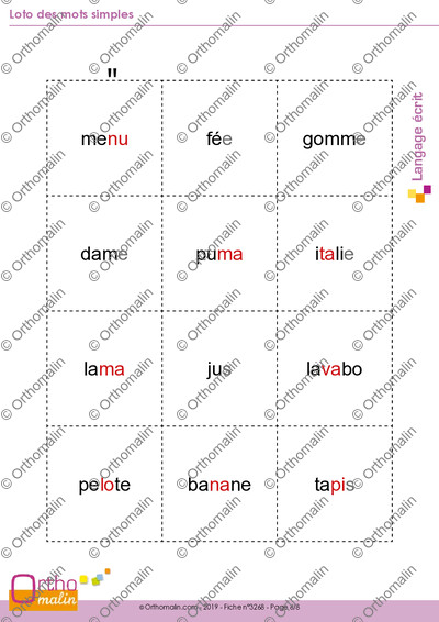 Page 6 de la fiche