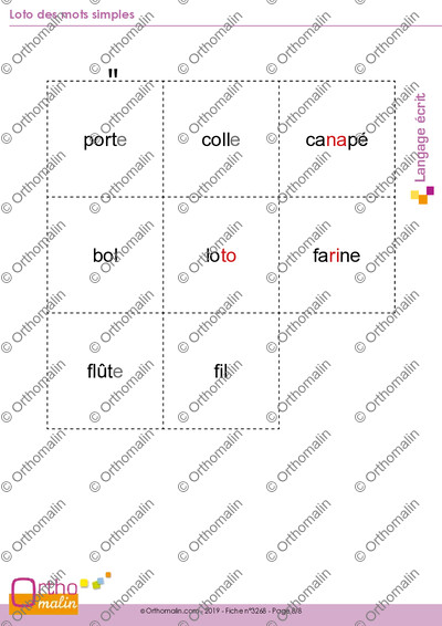 Page 8 de la fiche