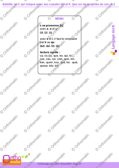 Page 7 de la fiche