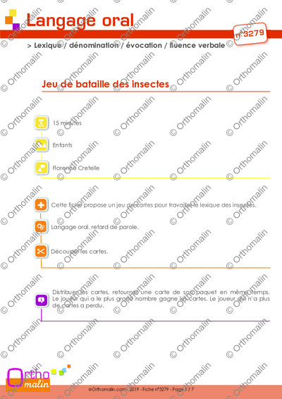 Page 1 de la fiche