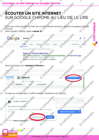 Page 2 de la fiche