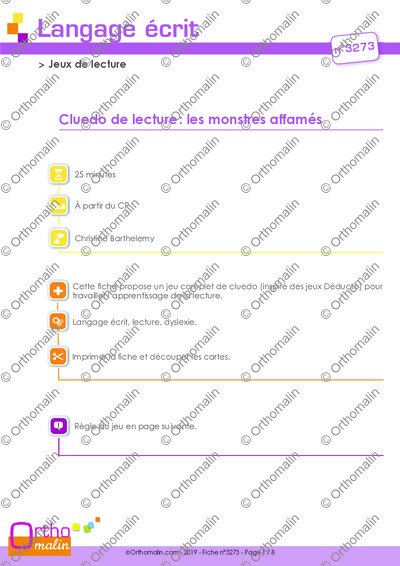 Page 1 de la fiche