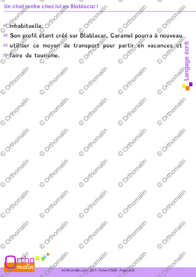 Page 6 de la fiche