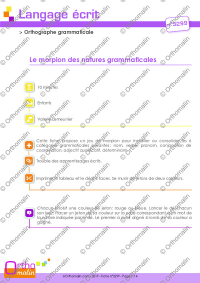 Page 1 de la fiche