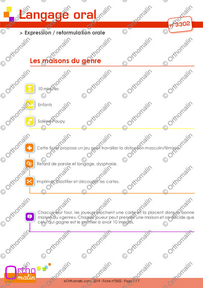 Page 1 de la fiche