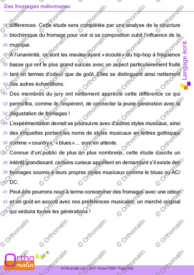 Page 3 de la fiche