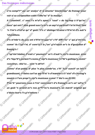 Page 10 de la fiche
