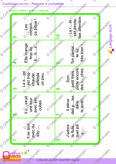 Page 3 de la fiche
