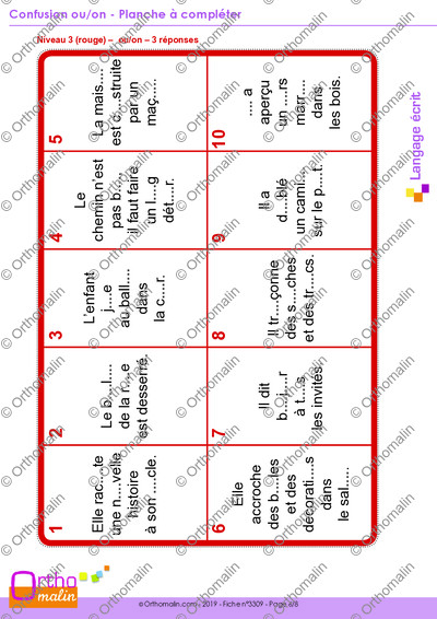 Page 6 de la fiche