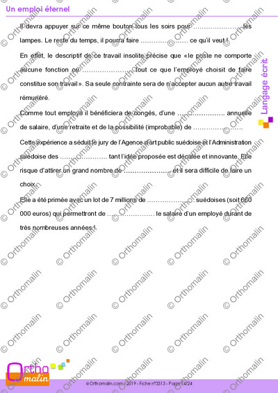 Page 14 de la fiche