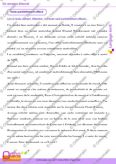 Page 10 de la fiche