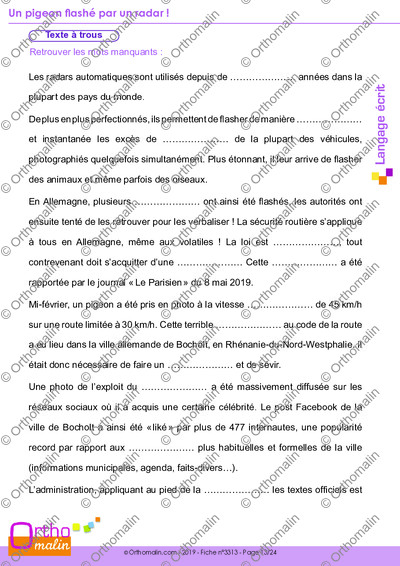 Page 13 de la fiche