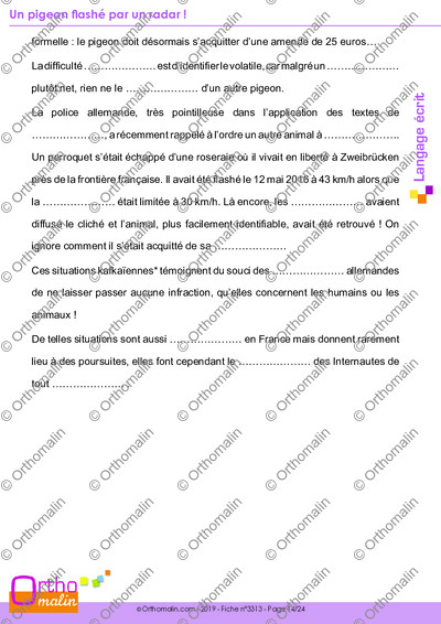 Page 14 de la fiche