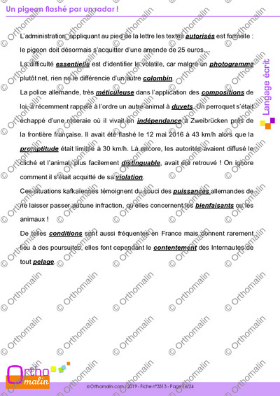 Page 16 de la fiche