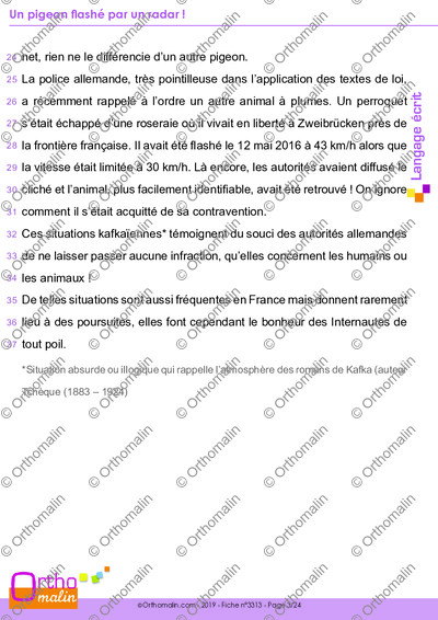 Page 3 de la fiche
