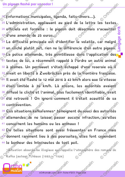 Page 5 de la fiche