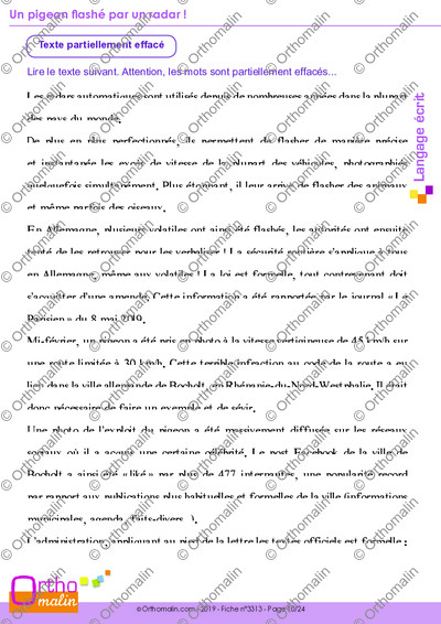 Page 10 de la fiche