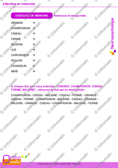 Page 3 de la fiche