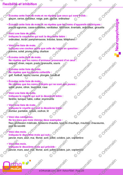 Page 2 de la fiche