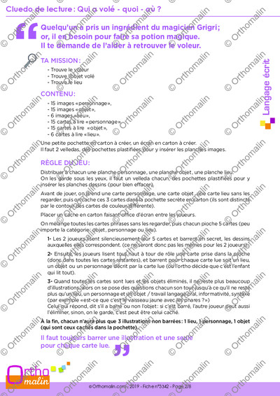 Page 2 de la fiche