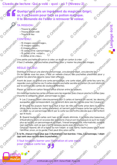 Page 2 de la fiche