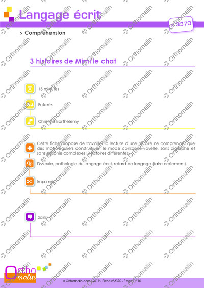 Page 1 de la fiche
