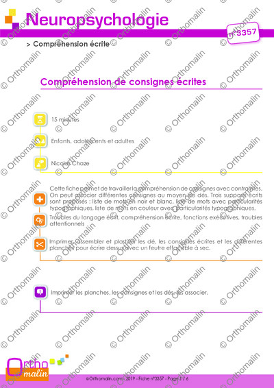 Page 1 de la fiche