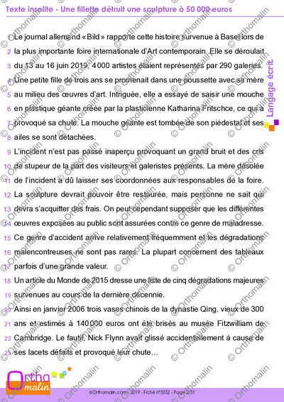 Page 2 de la fiche