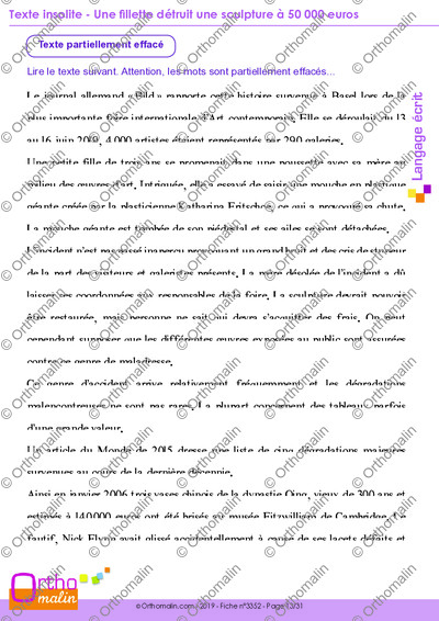 Page 13 de la fiche