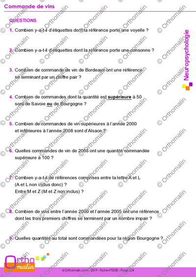 Page 3 de la fiche