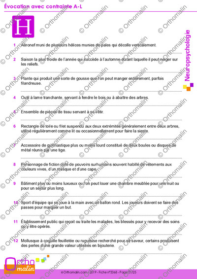 Page 21 de la fiche