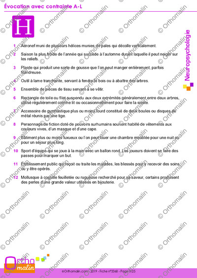 Page 9 de la fiche