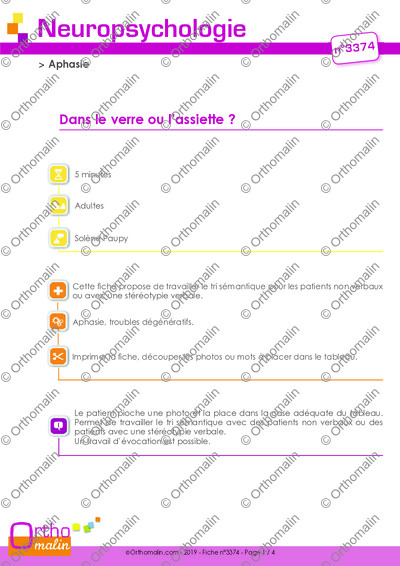 Page 1 de la fiche