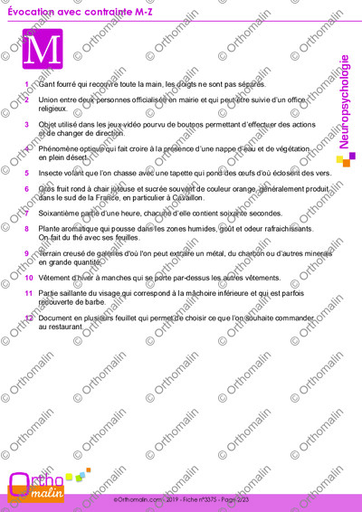 Page 2 de la fiche