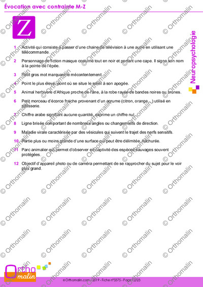 Page 12 de la fiche