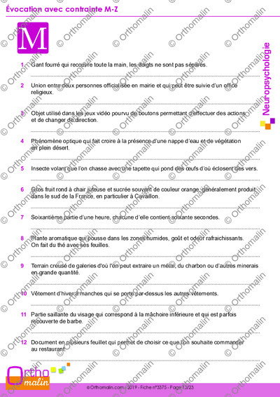 Page 13 de la fiche