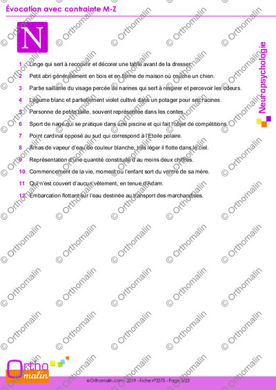 Page 3 de la fiche