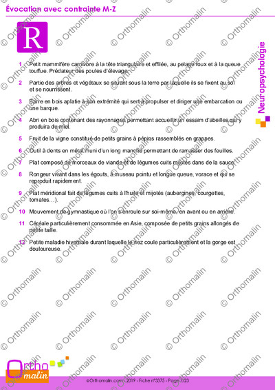 Page 7 de la fiche