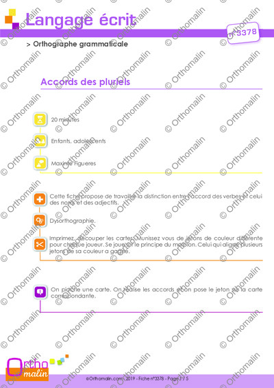 Page 1 de la fiche