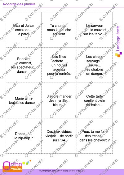 Page 3 de la fiche