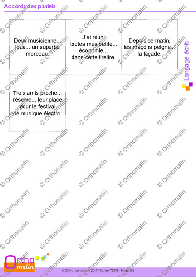 Page 5 de la fiche