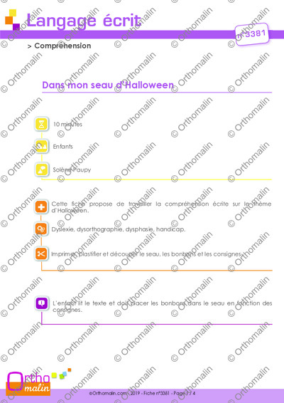 Page 1 de la fiche