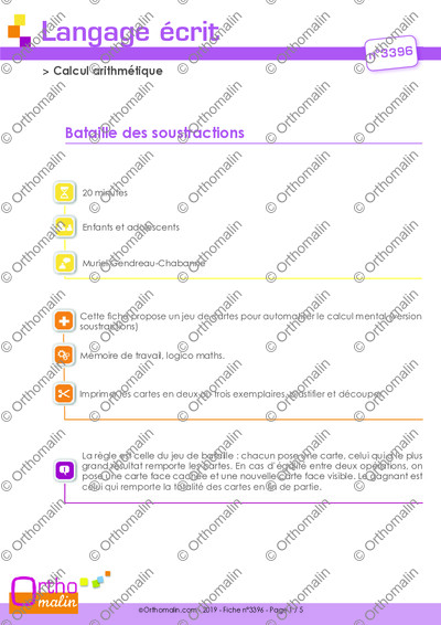 Page 1 de la fiche