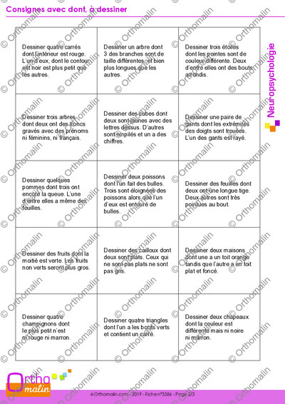 Page 2 de la fiche