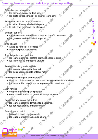 Page 2 de la fiche