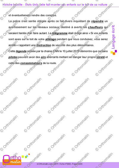 Page 16 de la fiche