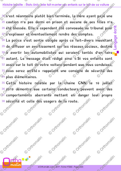 Page 5 de la fiche
